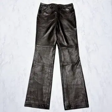 컨디션 최상 DKNY 다나카란 뉴욕 가죽 팬츠 6 사이즈 블랙