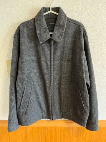 글로벌 워크 블루종 아우터 그레이 방한 사이즈 L 노옴코어 겨울 상품