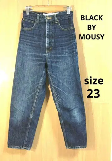 BLACK BY MOUSY 데님 다크 블루 하이웨스트 데님 size 23