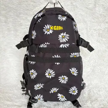 새상품급 X-girl 꽃무늬 백팩 A4 엑스걸 29L 럭색
