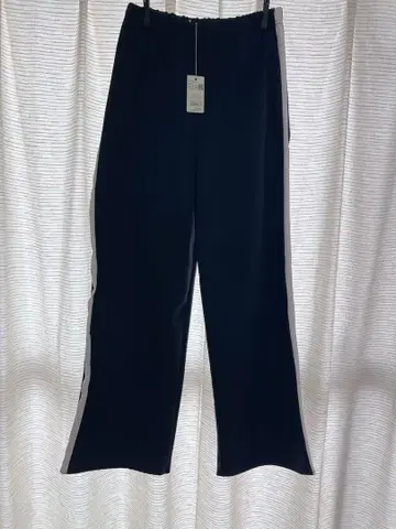 [타비오] 사이드 스트라이프 트랙 팬츠 블랙