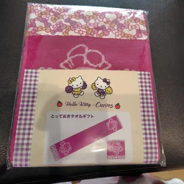 커브스 콜라보 헬로키티 타월 세트