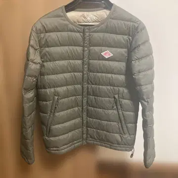 단톤 다운 자켓 여성용 카키 그린