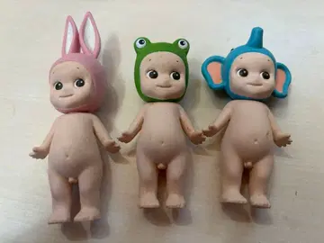 로즈 오닐 큐피 인형 3체 세트 레트로