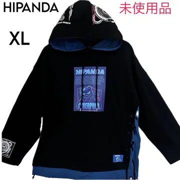 [미사용품] HIPANDA 하이팬더 레이어드 스타일 콤비 후드티 XL