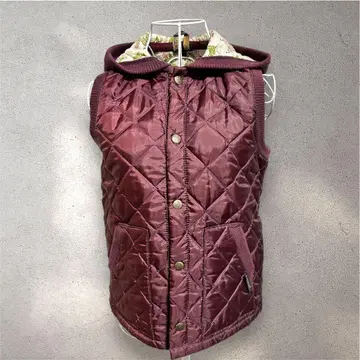 LAVENHAM x LIBERTY 후드 부착 퀼팅 베스트 36 라벤햄