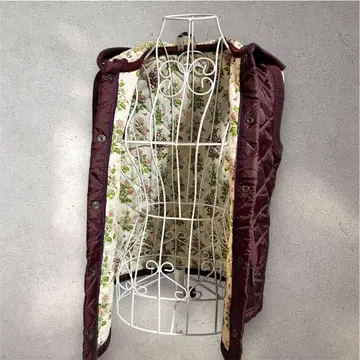 LAVENHAM x LIBERTY 후드 부착 퀼팅 베스트 36 라벤햄