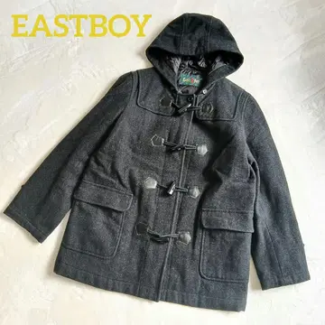 EASTBOY 울 더플 코트 9호 블랙 퀼팅 안감 여성용