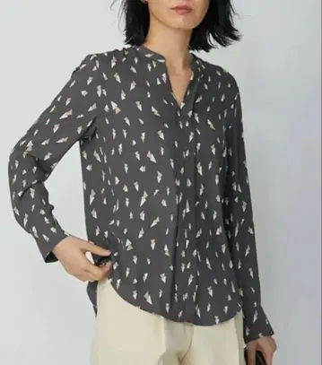 ICB 아이씨비 백 새틴 아무젠 키넥 블라우스 L