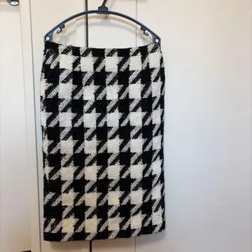 ESTNATION 체크 무늬 타이트 스커트