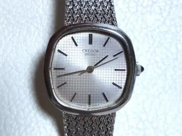 [ 작동품 ] SEIKO CREDOR 여성용 손목시계 쿼츠 실버 컬러