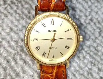[ 작동품 + 박스 포함 ] RADO 여성용 손목시계 쿼츠 골드 다이얼