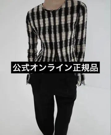 정품 CLANE SHIRRING DESIGN BLOUSE