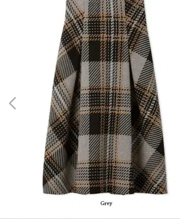 스나이델 로빙 체크 미디 스커트 SWFS234024