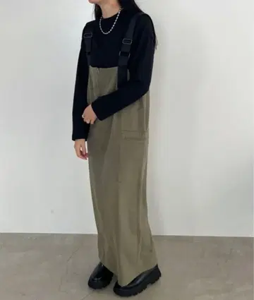 JEANASIS 밀리터리 살로펫 카키