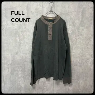 FULL COUNT 헨리넥 긴팔 티셔츠 상의