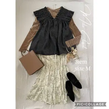 페미닌 세트 여성용 의류 묶음 판매 코디 판매 셋업 M 사이즈