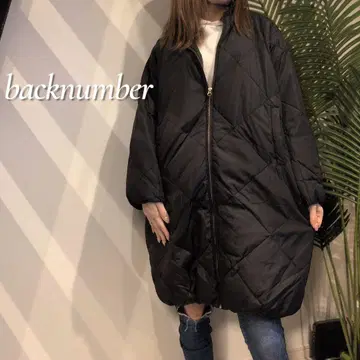 backnumber 노카라 퀼팅 다운 자켓 롱 코트