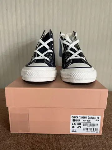 컨버스 에딕트 척 테일러 캔버스 하이 네이비 블루