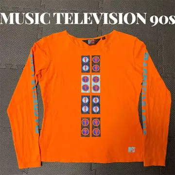 레어 M TV MUSIC TELEVISION 롱T 긴팔 90s 당시 물건