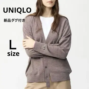 [ 새상품 ] UNIQLO 안야 힌드마치 메리노 가디건 L 사이즈
