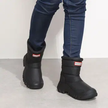 HUNTER 스노우 부츠 블랙