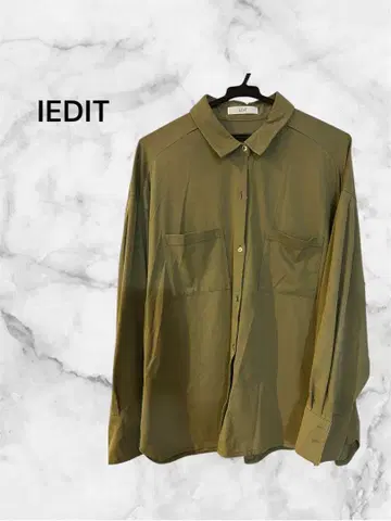 IEDIT 레이온 오버 사이즈 셔츠