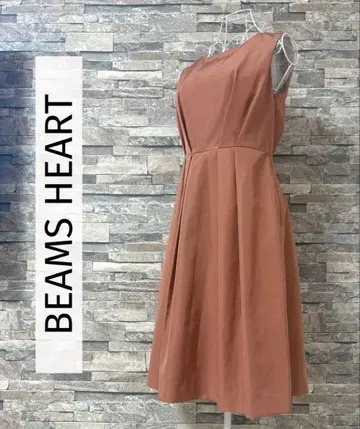 하자 있음, 새상품급 BEAMS HEART 빔즈하트 백리본 드레스 원피스