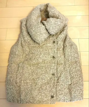 충전솜 다운 퀼팅 베스트 베이지 계열