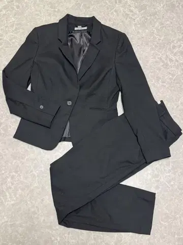 H&M 팬츠 수트 상하의 셋업 38 사이즈 블랙