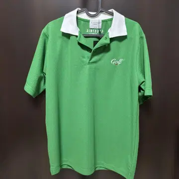 [미사용 새상품 (택 포함)] ELECTRIC 골프 피케 셔츠 M 그린