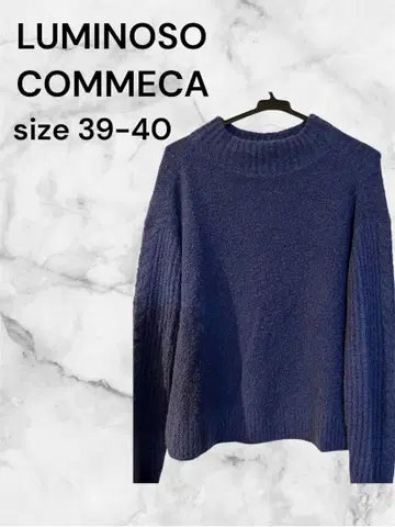 LUMINOSO COMMECA 보틀넥 니트 리브