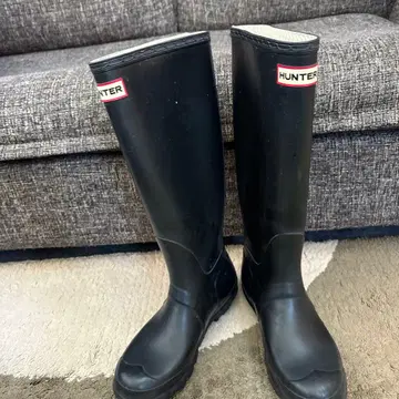 헌터 블랙 장화 24cm
