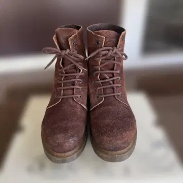 DRMARTENS.eu 40 25~26 브라운 스웨이드 하이컷 부츠