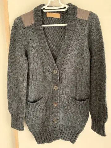 니트 가디건 V넥 풀 버튼 겉옷 긴팔 캐주얼 스타일리시