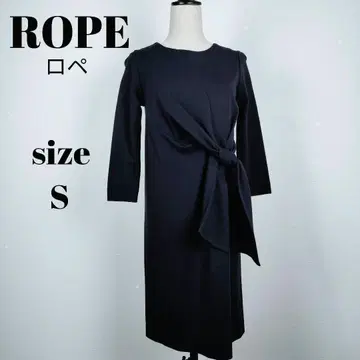 [ a271 ] ROPE 로페 원피스 S 리본 스트레치 포멀