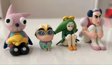 애니메이션 캐릭터 피규어 4체 세트