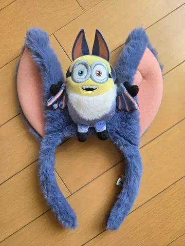 미니언 2024 할로윈 박쥐 귀 머리띠