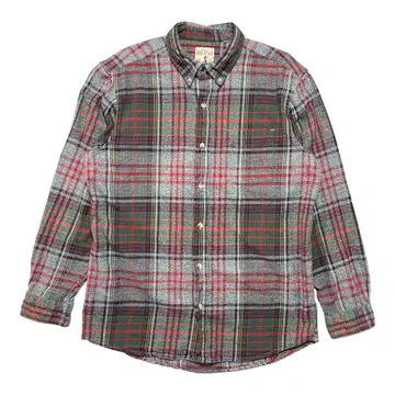구제 의류 레드헤드 아웃도어 라이트 플란넬 타탄 체크 패턴 긴팔 셔츠