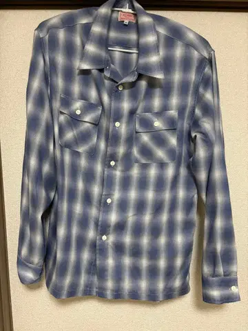 BIG MIKE 선포라이즈 가공 옴브레 체크 셔츠 XL