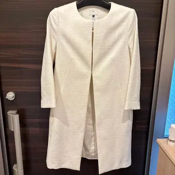 Sov. 스트라이프 디자인 롱 코트 36