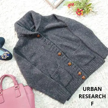 URBAN RESEARCH 니트 가디건 (M 상당) 그레이/화이트/믹스