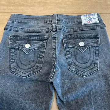 TRUE RELIGION 남성용 스키니 청바지 블랙 데님 31