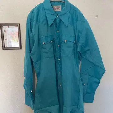 60s rockmount 터콰이즈 웨스턴 셔츠