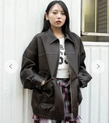 브라운 오버 사이즈 자켓