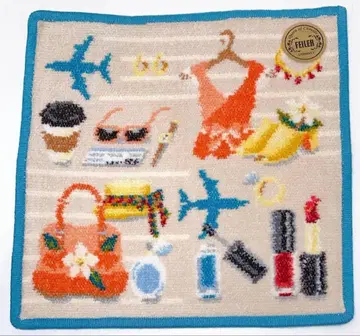 페이러 하네다 한정판 오리지널 손수건 애프리콧 미사용 새상품