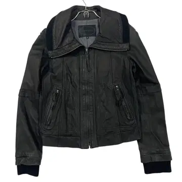 새상품급 UNTITLED 라무 가죽 자켓 여성용 M 블랙