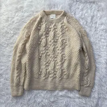 yuni 유니 네팔 핸드 니트 스웨터 오버 사이즈 풀오버