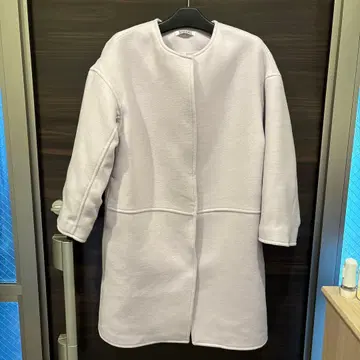 SNIDEL 연보라 롱 코트