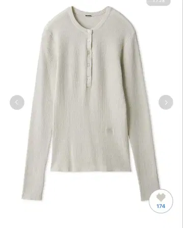 Mila Owen 헨리넥 시어 리브 니트 풀오버 사이즈 0